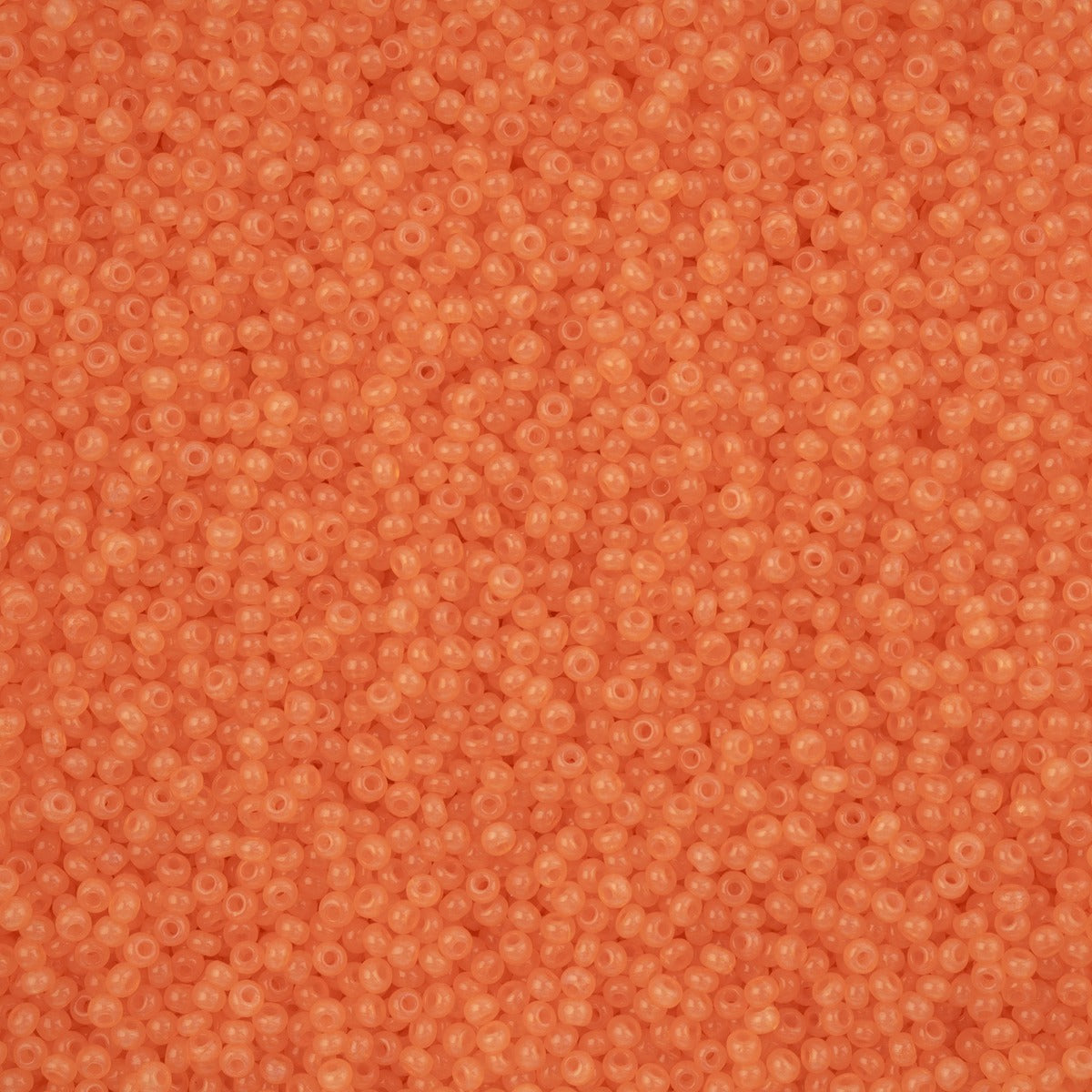 Czech Seed Bead 11/0 Vial Alabaster Orange Solgel