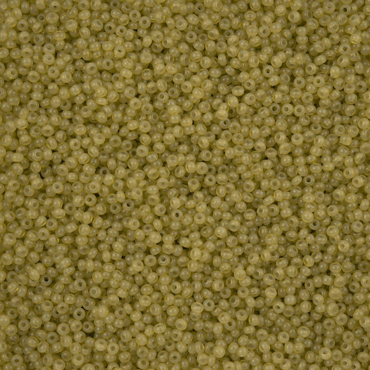 Czech Seed Bead 11/0 Alabaster Mustard Solgel 250g Bag