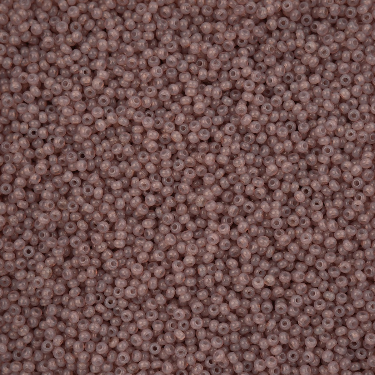 Czech Seed Bead 11/0 Vial Alabaster Brown Solgel