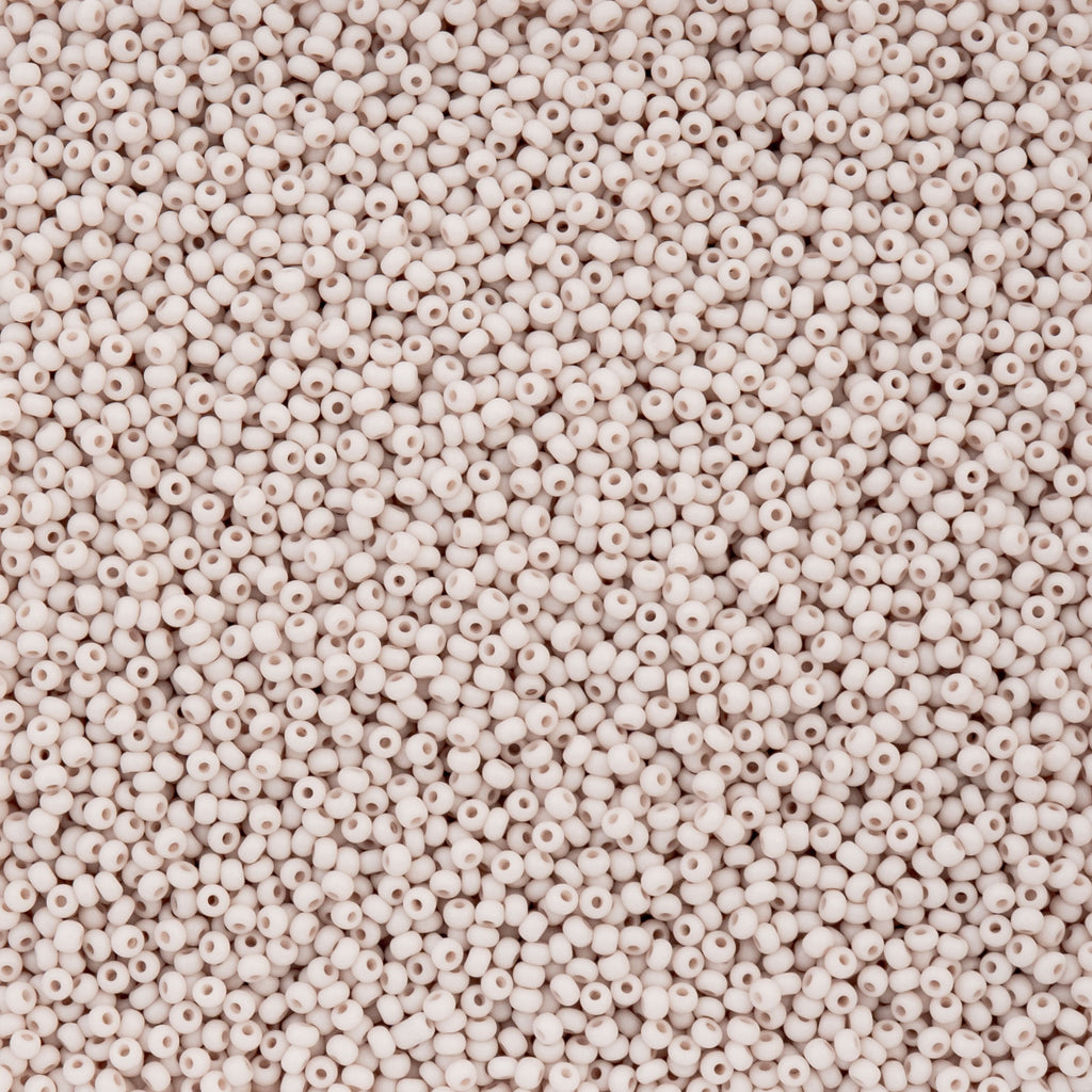 Czech Seed Bead 11/0 Vial Opaque Terra Vista Rose Powder apx. 23g