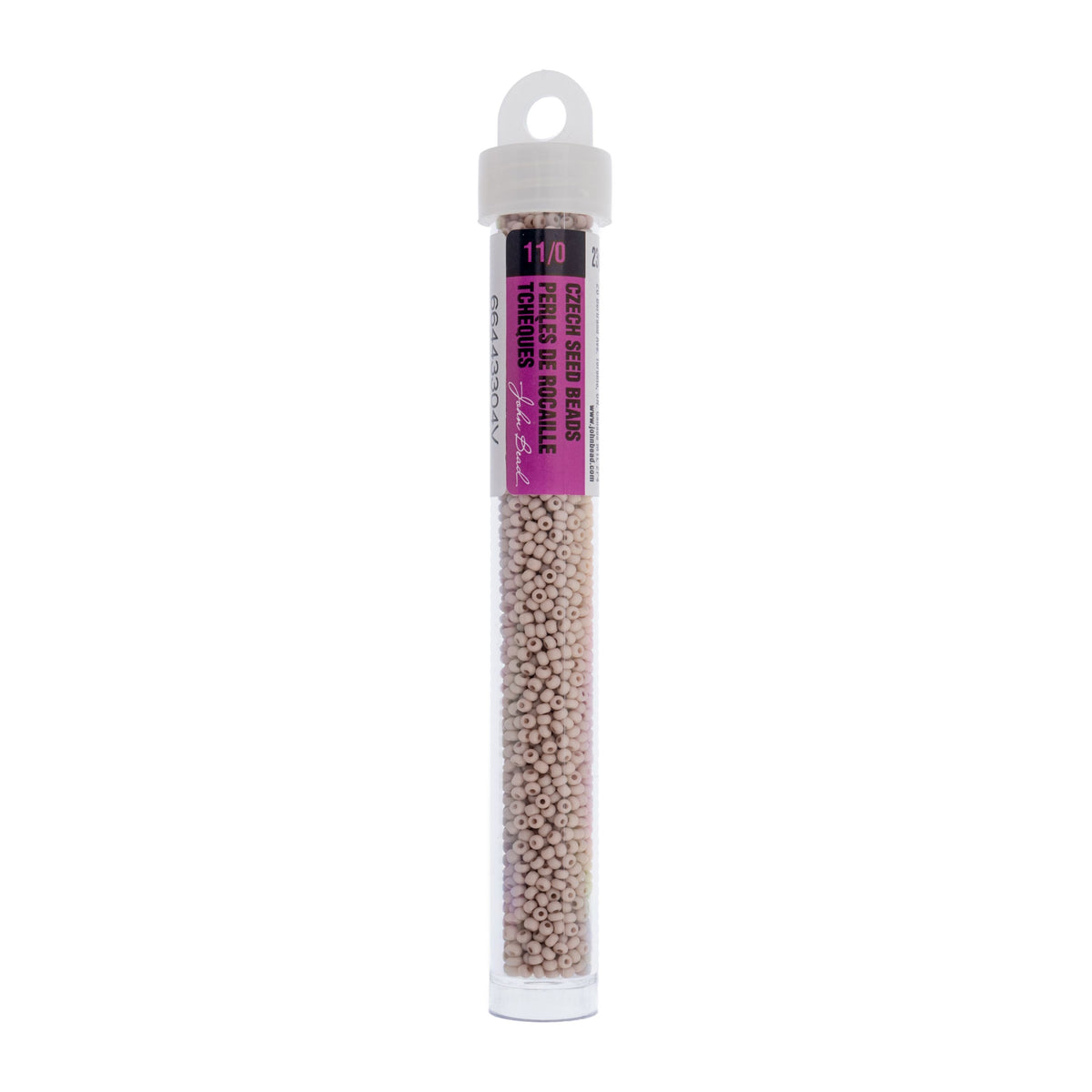 Czech Seed Bead 11/0 Vial Opaque Terra Vista Taupe Rose apx. 23g