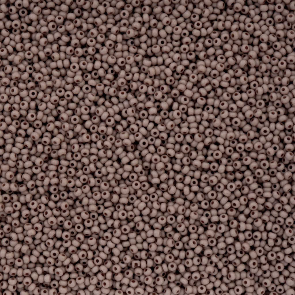 Czech Seed Bead 11/0 Vial Opaque Terra Vista Mocha apx. 23g