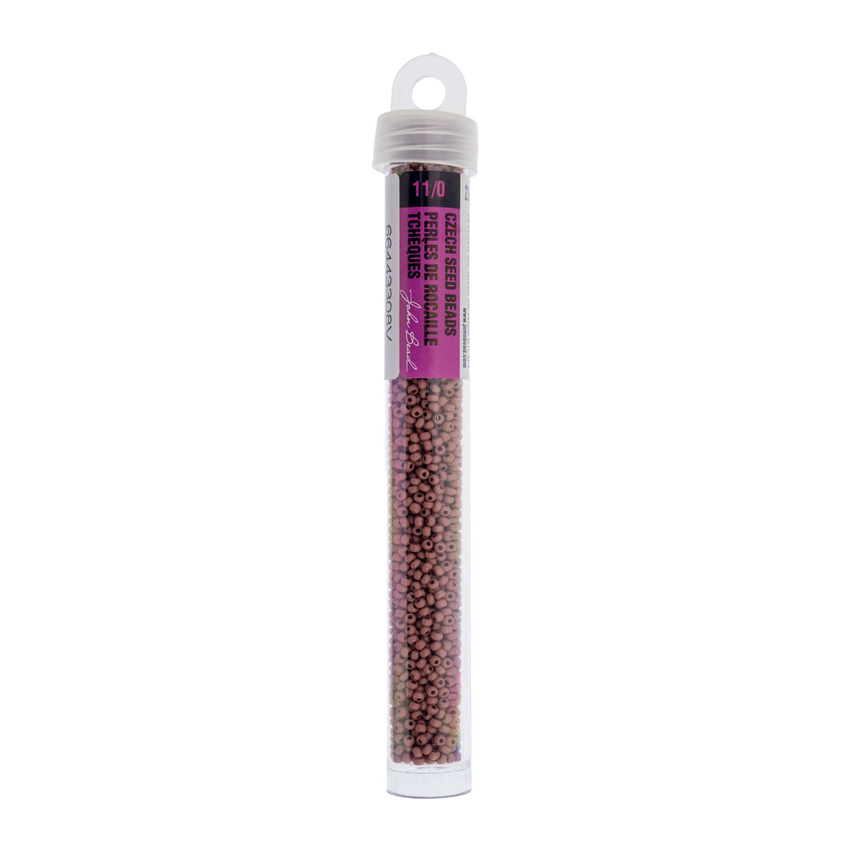 Czech Seed Bead 11/0 Vial Opaque Terra Vista Light Mahogany apx. 23g