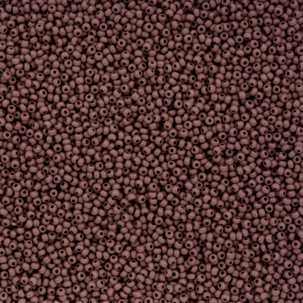 Czech Seed Bead 11/0 Vial Opaque Terra Vista Light Mahogany apx. 23g