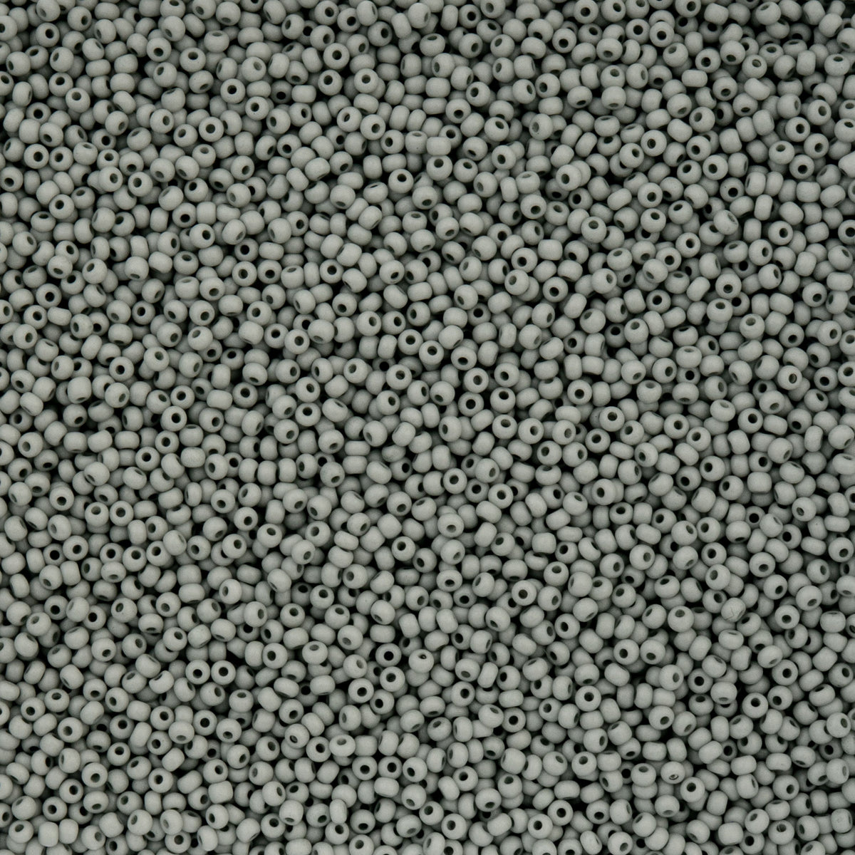 Czech Seed Bead 11/0 Vial Opaque Terra Vista Whispering Grey apx. 23g