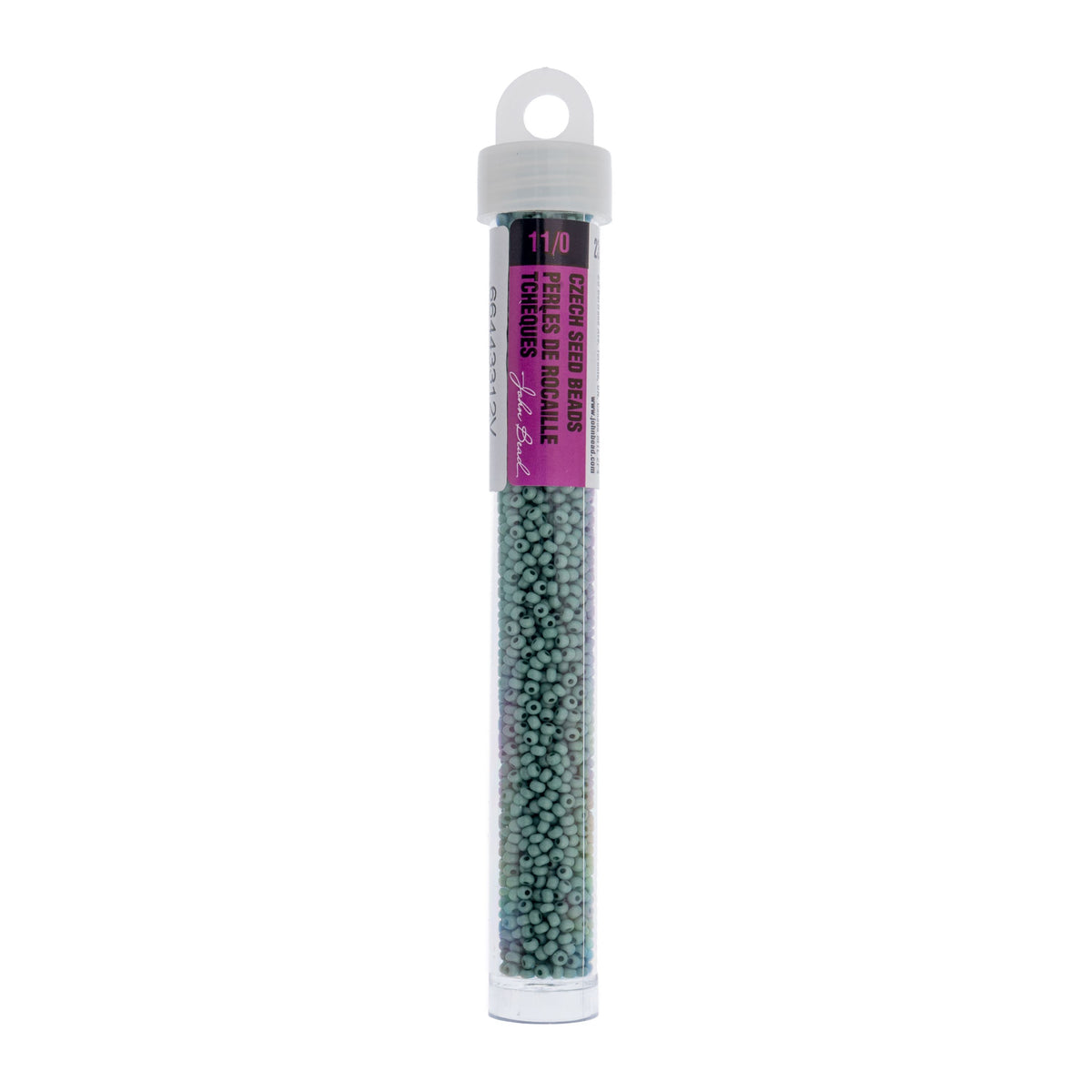 Czech Seed Bead 11/0 Vial Opaque Terra Vista Soft Thyme apx. 23g