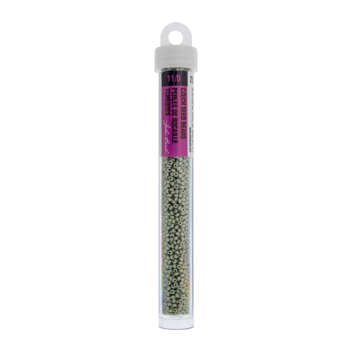 Czech Seed Bead 11/0 Vial Opaque Terra Vista Pale Eucalyptus apx. 23g