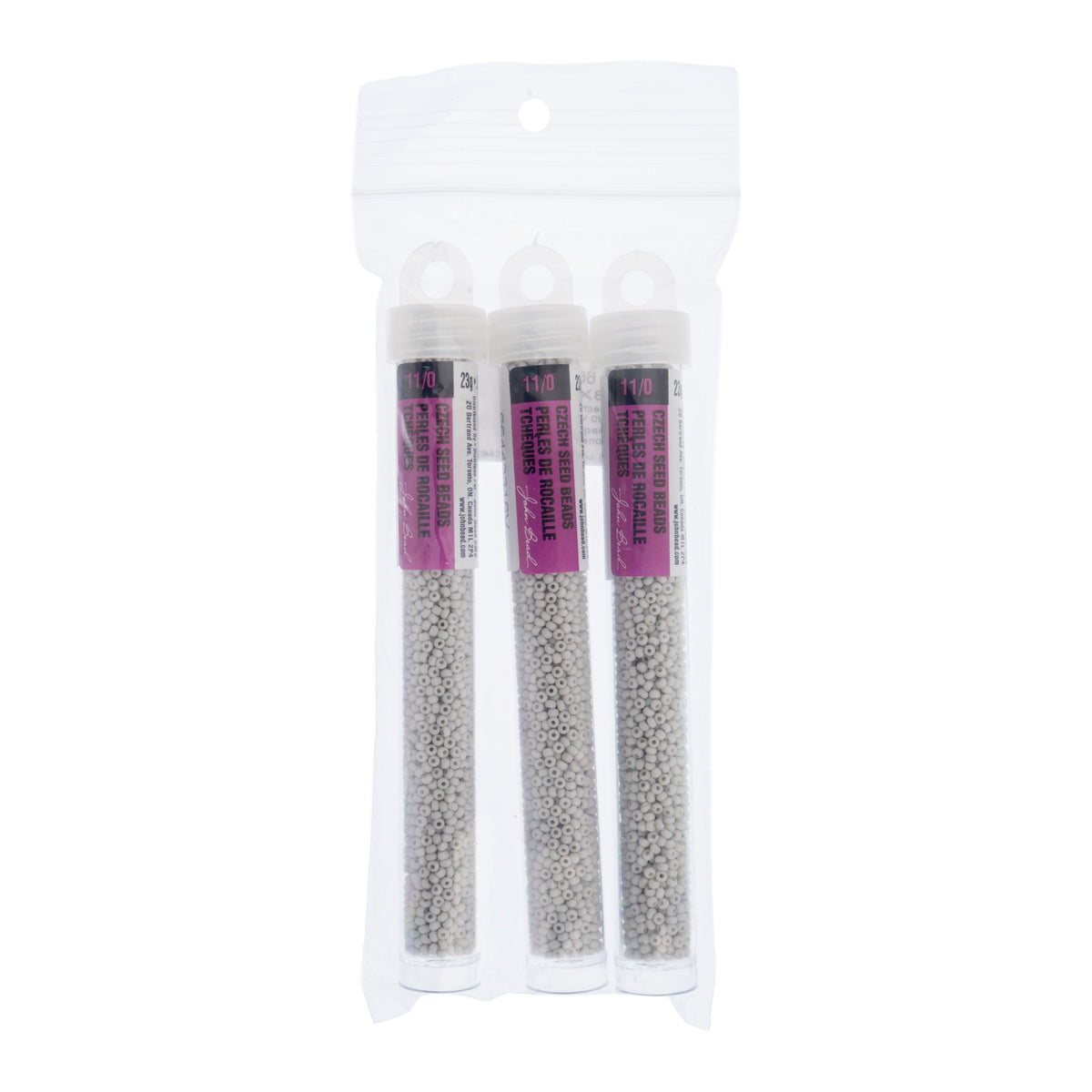 Czech Seed Bead 11/0 Vial Opaque Terra Vista Stone Dust apx. 23g