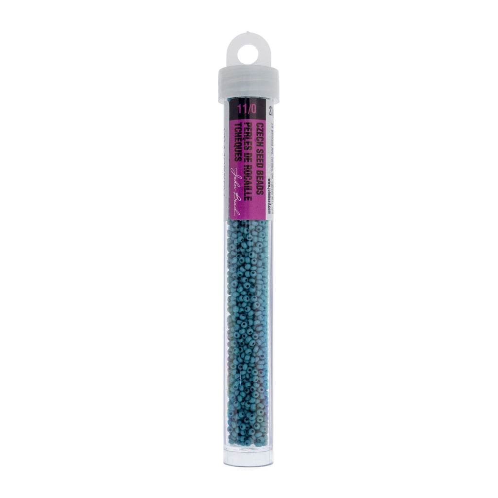 Czech Seed Bead 11/0 Vial Opaque Terra Vista Deep Sea apx. 23g
