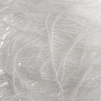 Czech Seed Bead 13/0 Cut Opaque Pearl White Strung Hank