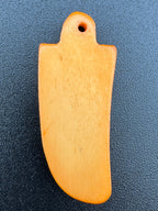 40mm Antiqued Bone Eagle Head Pendant – Hand Carved Bone, Tribal & Indigenous Style