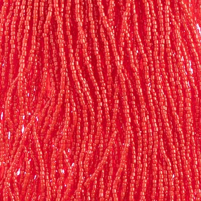 Czech Seed Bead 3Cut 10/0 Opaque Medium/Dark Red Hank