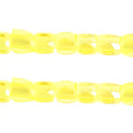 Czech Seed Bead 3Cut 10/0 Transparent Yellow Iris Strung Hank