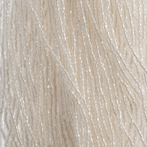 Czech Seed Bead 3Cut 10/0 Crystal/White Lined Hank