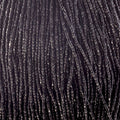 Czech Seed Beads3Cut 9/0 Opaque Black Strung Hank