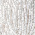 Czech Seed Beads3Cut 9/0 Opaque White Luster Strung Hank