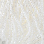 Czech Seed Beads3Cut 9/0 Opaque Pearl White Strung  Hank