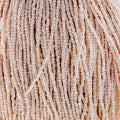 Czech Seed Beads3Cut 9/0 Opaque White Eggshell Strung Hank