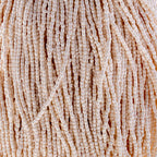 Czech Seed Beads3Cut 9/0 Opaque White Eggshell Strung Hank