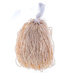 Czech Seed Beads3Cut 9/0 Opaque White Eggshell Strung Hank