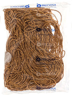 Czech Seed Beads3Cut 9/0 Opaque Gold Metallic Strung Hank