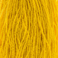 Czech Seed Beads3Cut 9/0 Opaque Yellow Lemon Strung Hank