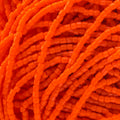 Czech Seed Beads3Cut 9/0 Opaque Orange Strung Hank