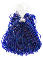 Czech Seed Beads3Cut 9/0 Transparent Navy Blue Iris Strung Hank