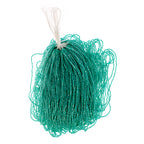 Czech Seed Beads3Cut 9/0 Transparent Crystal Green C/L Strung Hank