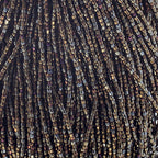 Czech Seed Beads 9/0 3Cut Opaque Brown AB Strung Hank