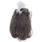Czech Seed Beads 9/0 3Cut Opaque Brown AB Strung Hank