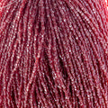 Czech Seed Beads 9/0 3Cut Transparent Red Luster Strung hank