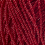 Czech Seed Beads 9/0 3Cut Opaque Dark Red Strung Hank