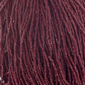 Czech Seed Beads 9/0 3Cut Opaque Dark Red Wine Strung Hank