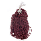 Czech Seed Beads 9/0 3Cut Opaque Dark Red Wine Strung Hank