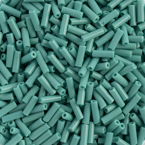 Czech Bugles #3 Opaque Turquoise