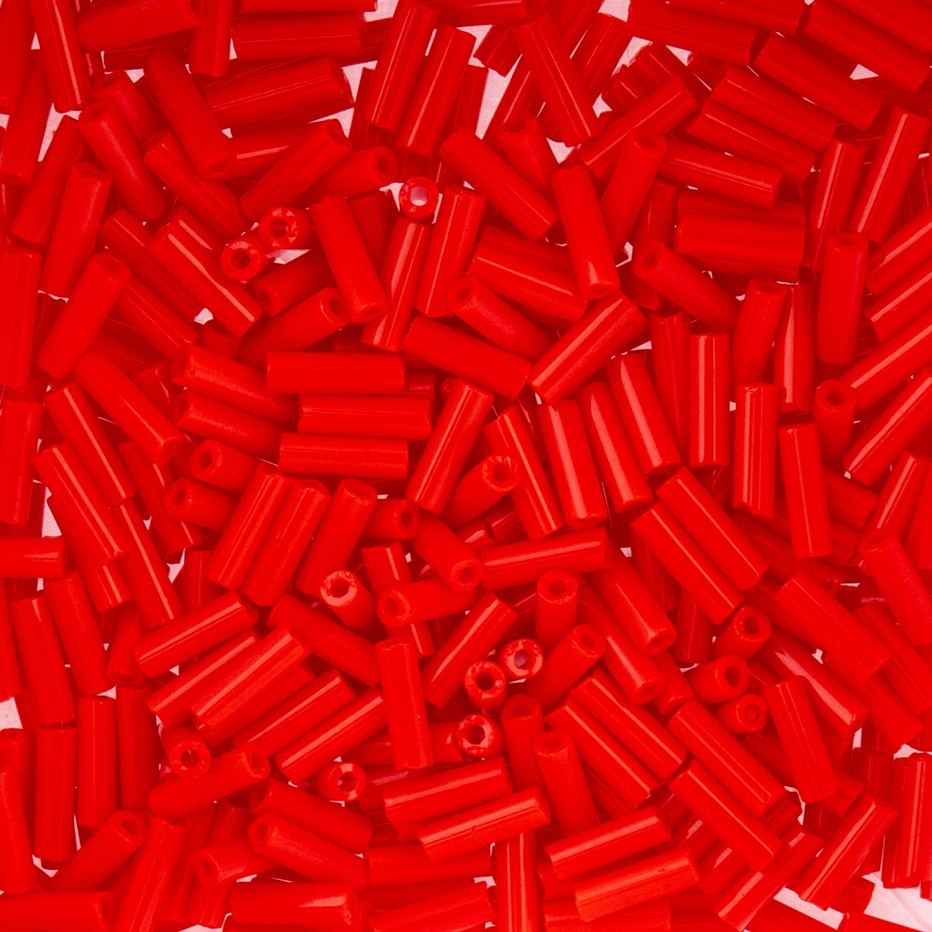 Czech Bugles #3 Opaque Light Red Vial