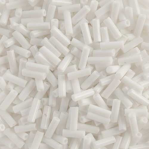 Czech Bugles #3 Opaque White Vial