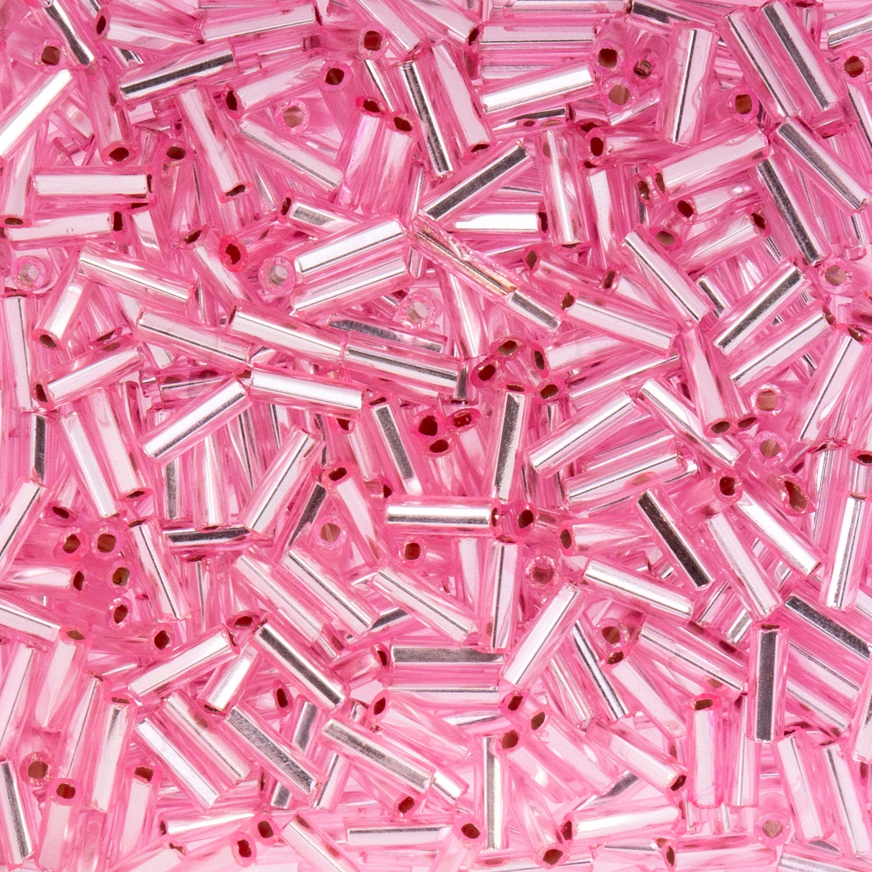 Czech Bugles #3 S/L Pink Dyed Vial