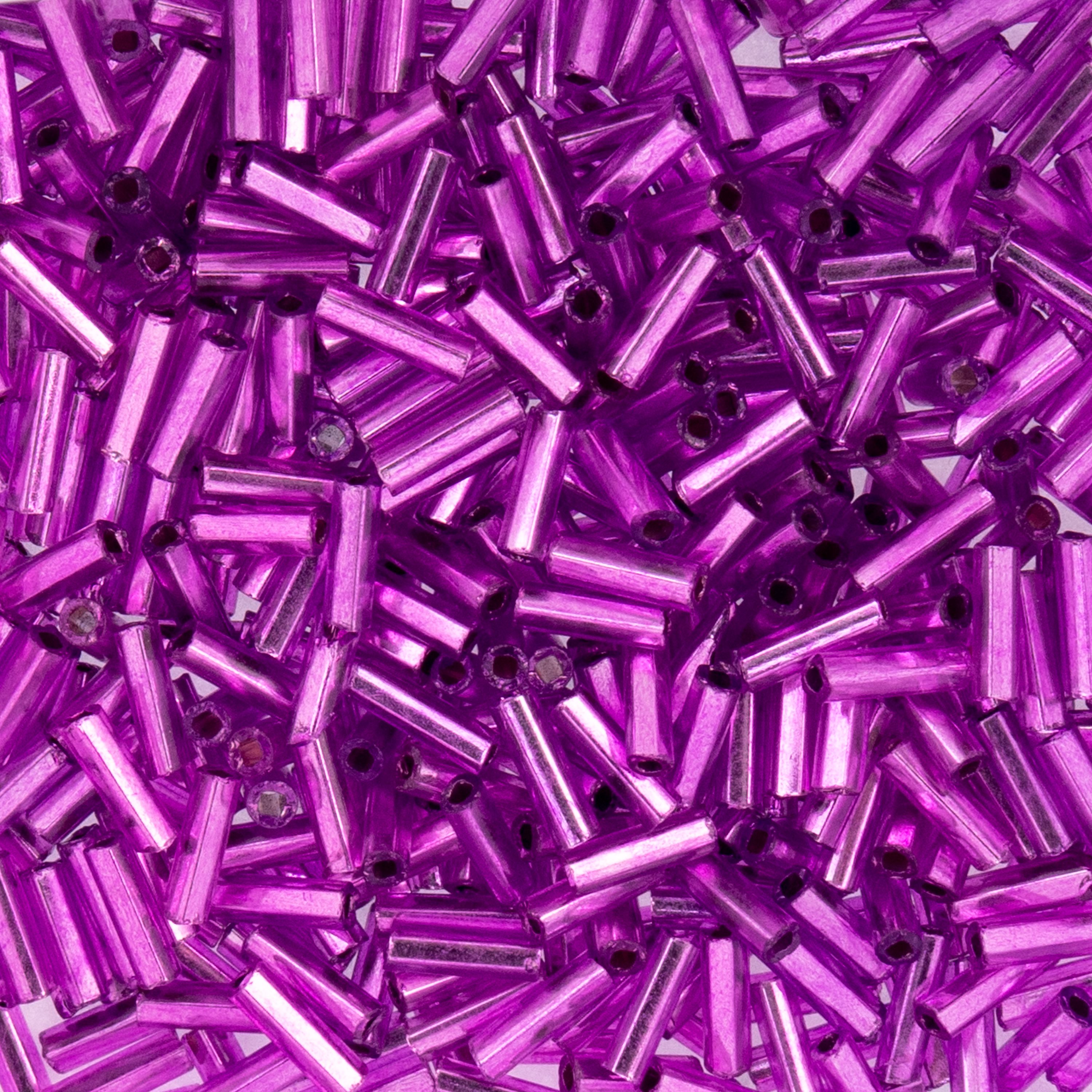 Czech Bugles #3 S/L Mauve Dyed Vial