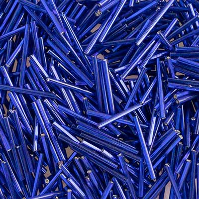 Czech Bugles 30mm Silver-lined Royal Blue