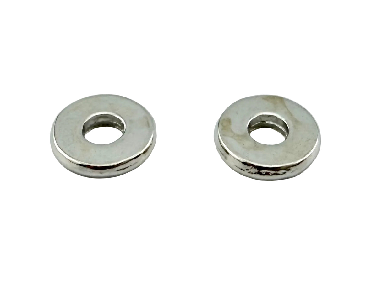 1.5x8mm Disk Spacer Bead Rhodium