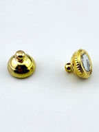 9.5mm Round Magnetic Claps Gold
