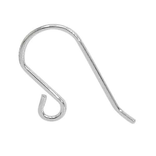 925 Sterling Silver Plain Fish Hook / Pair