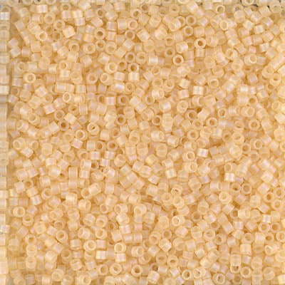 Miyuki Delica 11/0 5.2g Vial Crystal Ivory Tr. Matte AB