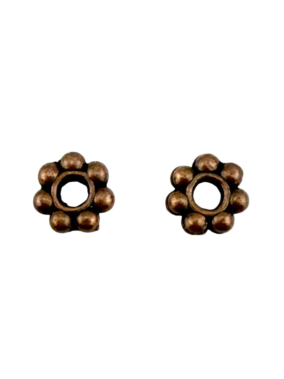 1.5x6mm Daisy Spacer Antique Copper