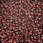 Miyuki Seed Bead 11/0 apx. 22g OP. Red Picasso