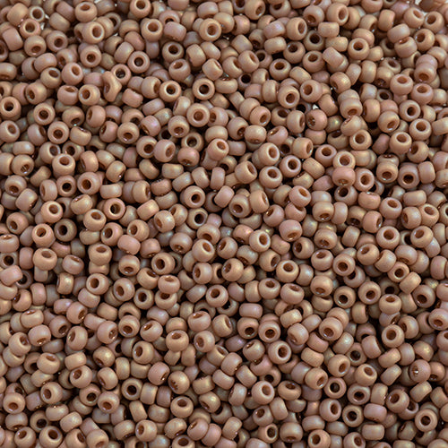 Miyuki Seed Bead 11/0 apx 22g Frosted Glazed/ Rainbow Light Rose Matte AB