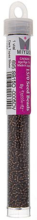 Miyuki Seed Bead 15/0 apx.22g Dark Topaz Silver Lined