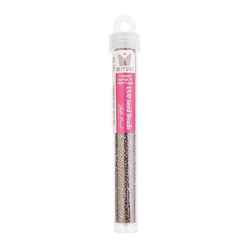 Miyuki Seed Bead apx. 22g Vial 15/0 Dark Smoky Amethyst S/L